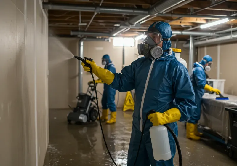 Basement Sanitization and Antimicrobial Treatment process in North Baltimore, OH